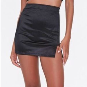 Forever 21 Satin Mini Skirt